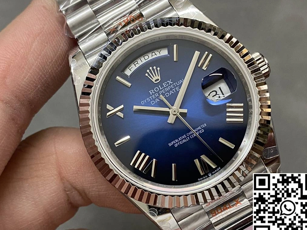 Blue Date Dial 228239-0076 Day Rolex Steel v5 QF Factory Tungsten Deep 0416